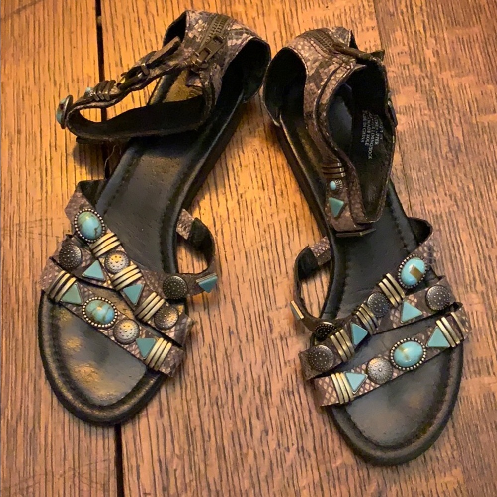 Nicole snakeskin sandals